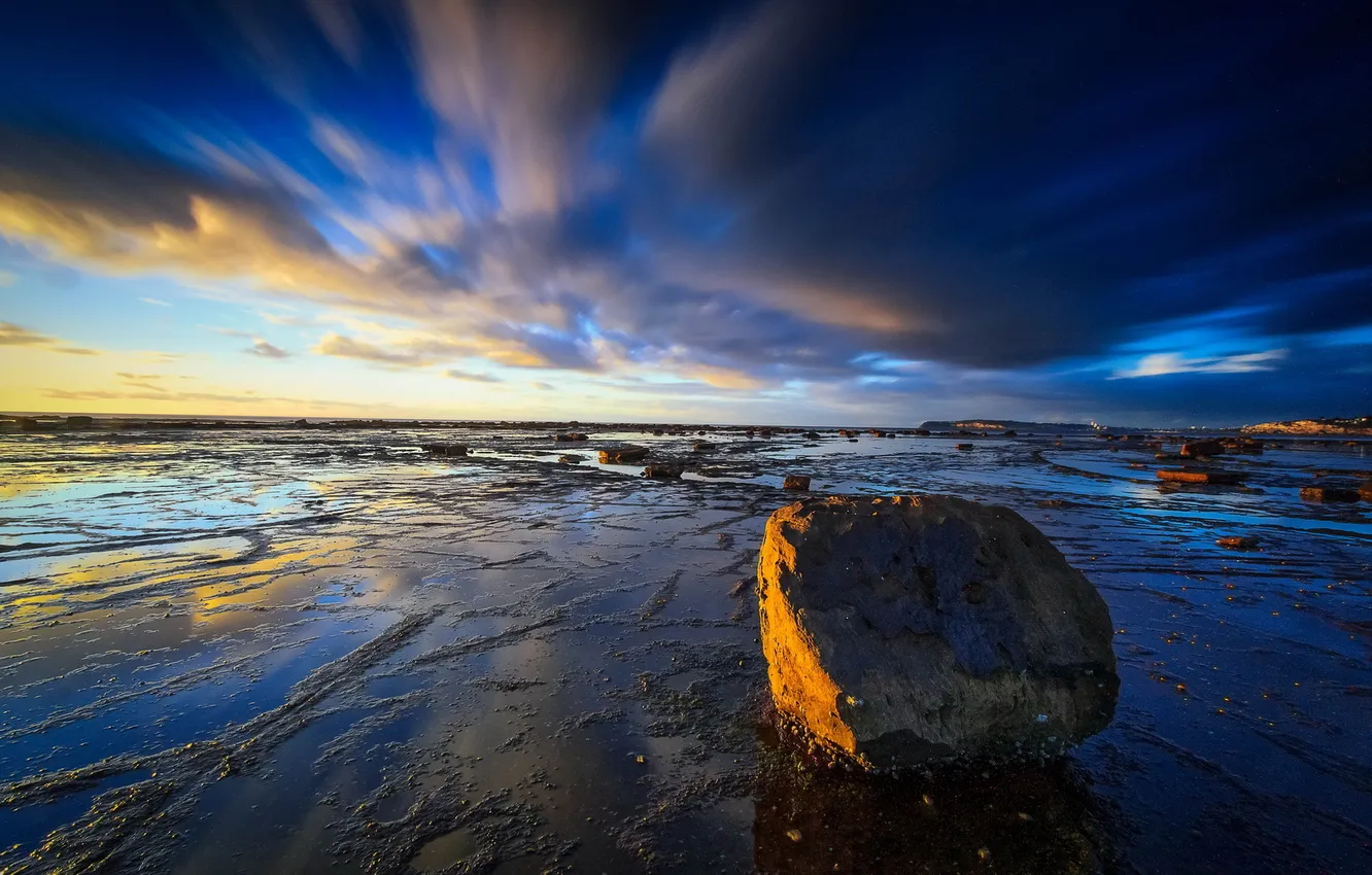 Photo wallpaper sea, the sky, landscape