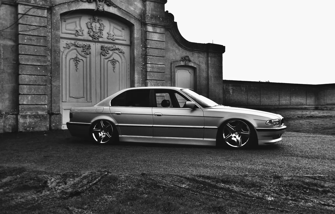 Photo wallpaper tuning, BMW, Boomer, BMW, drives, stance, E38, 750il
