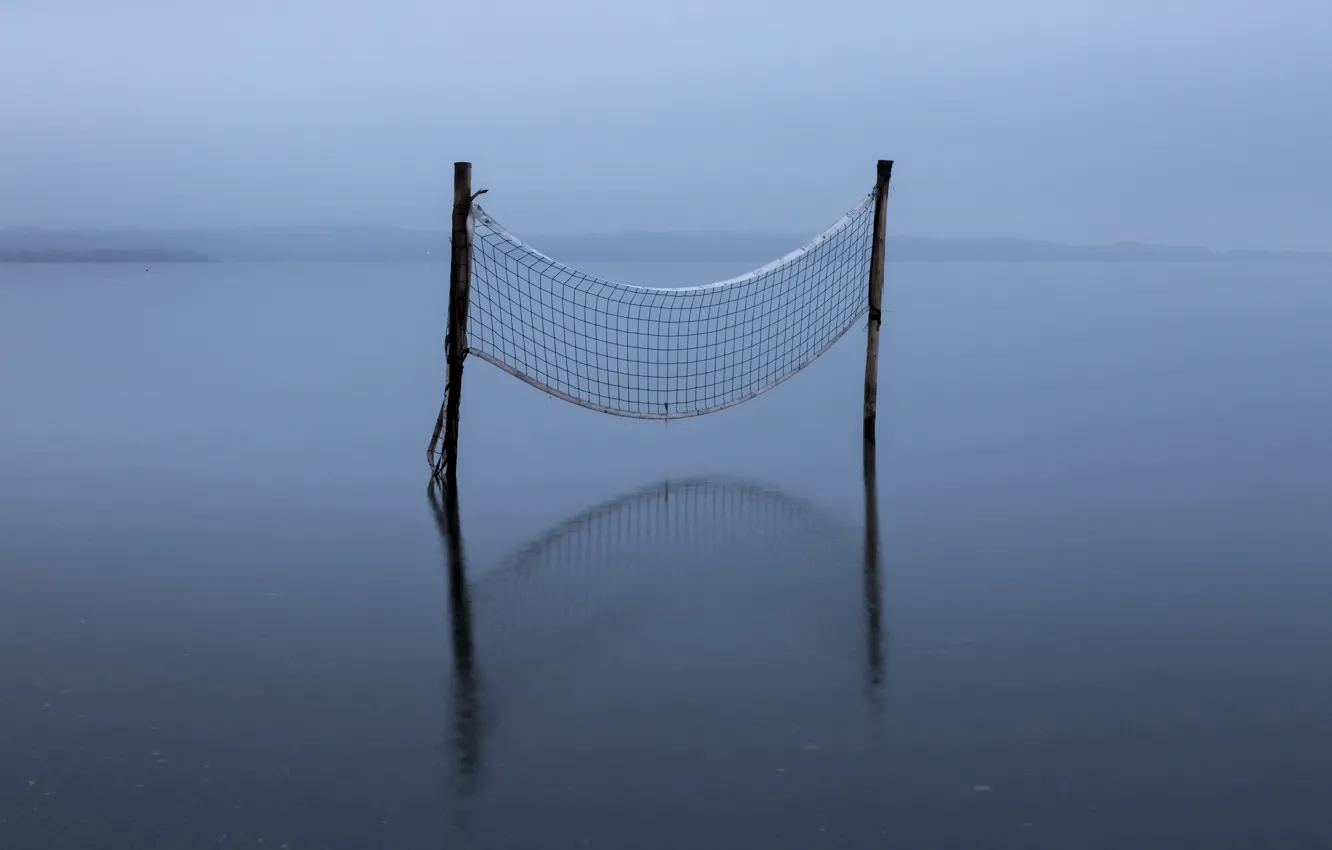 Photo wallpaper water, mesh, sport, volleyball, Playground