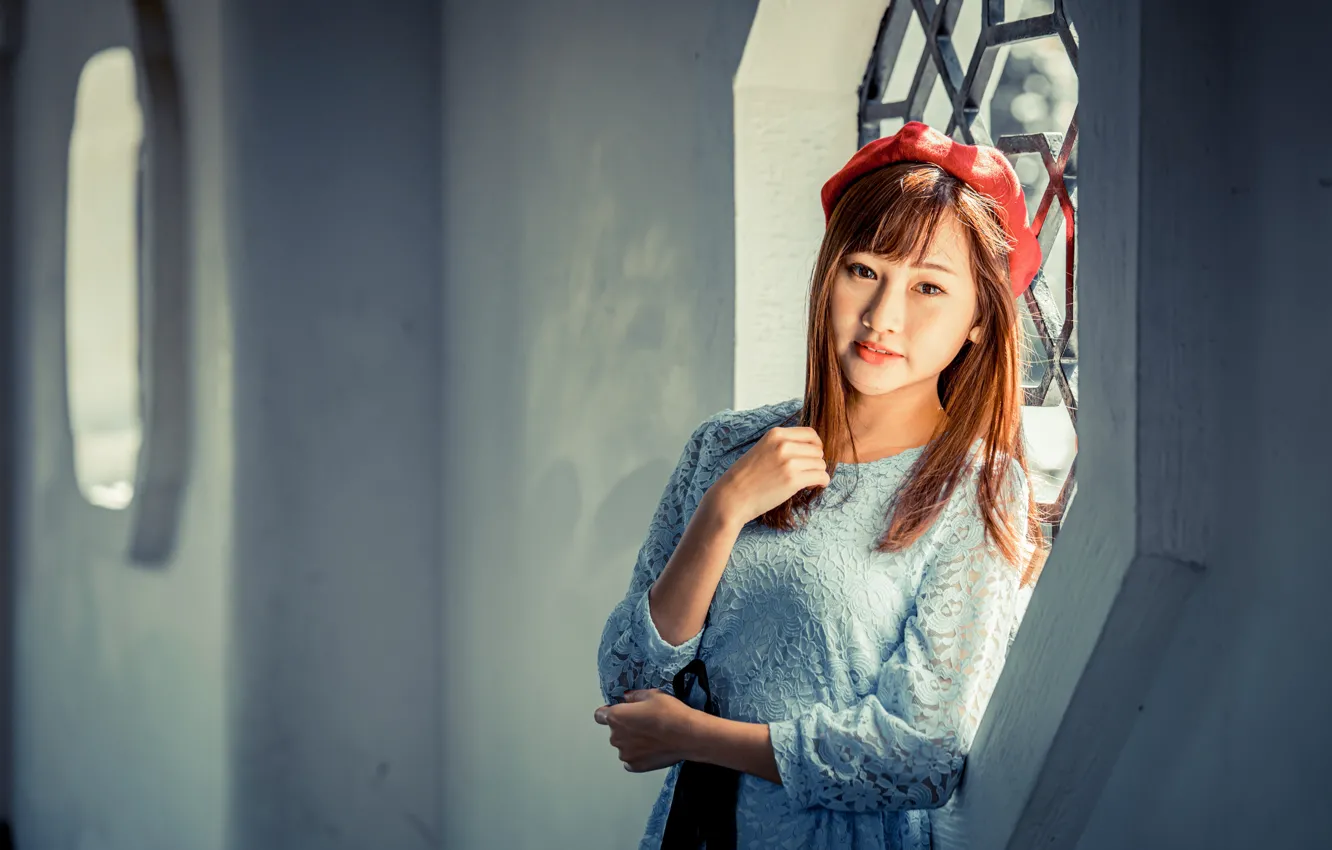 Photo wallpaper girl, Asian, cutie