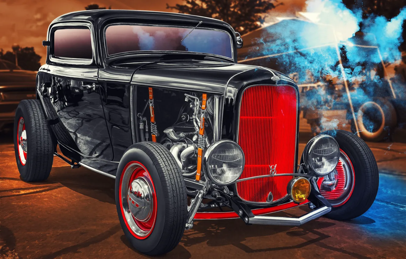 Photo wallpaper Ford, Hot Rod, Coupe