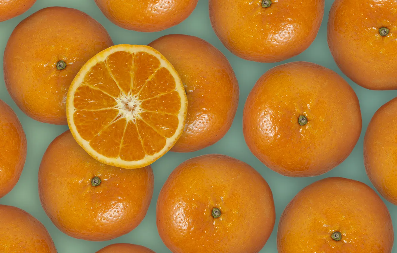 Photo wallpaper orange, leaf, fruit, fresh, leaves, orange, fruits