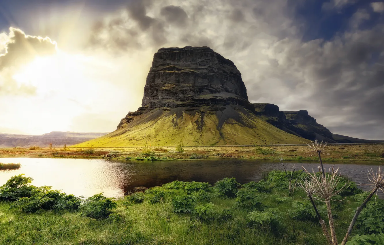 Photo wallpaper summer, mountains, river