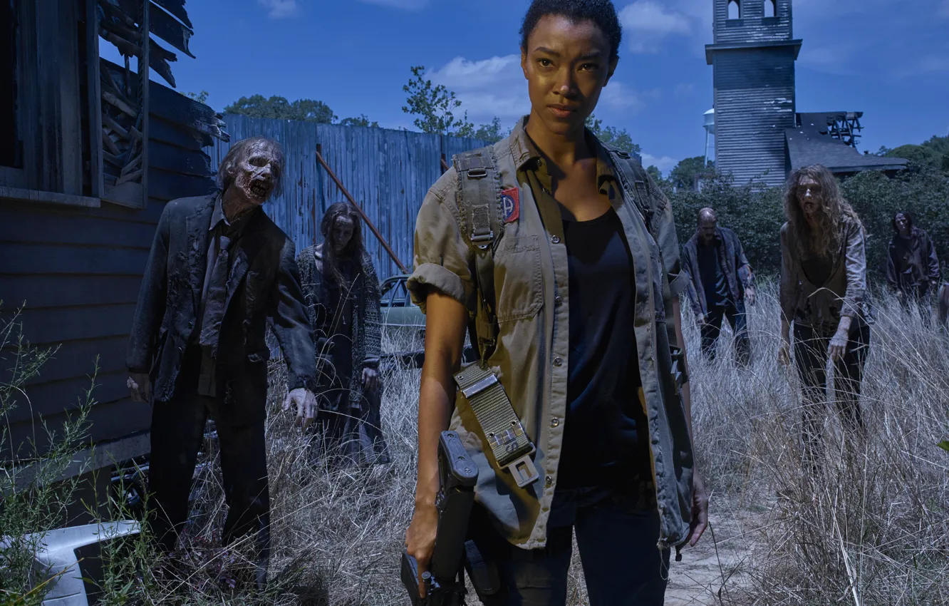 Photo wallpaper Sasha, The Walking Dead, The walking dead, Sonequa Martin Green