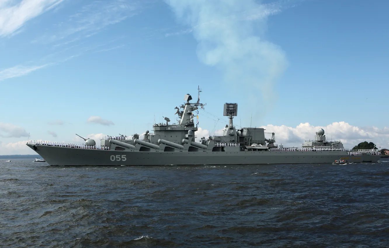 Photo wallpaper Baltika, Navy, missile cruiser Marshal Ustinov