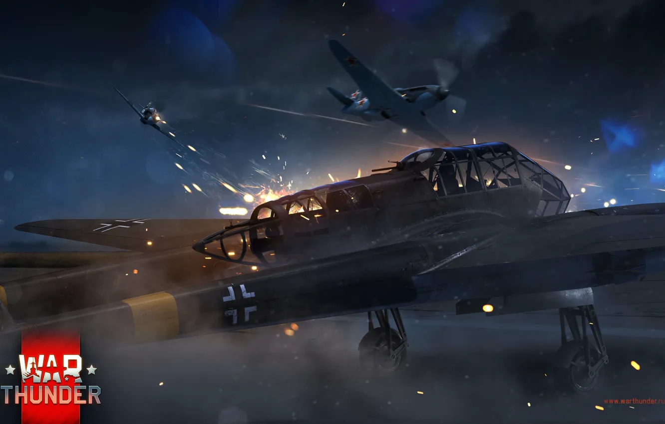 Photo wallpaper war, attack, War Thunder, The Yak-3, Fw-189