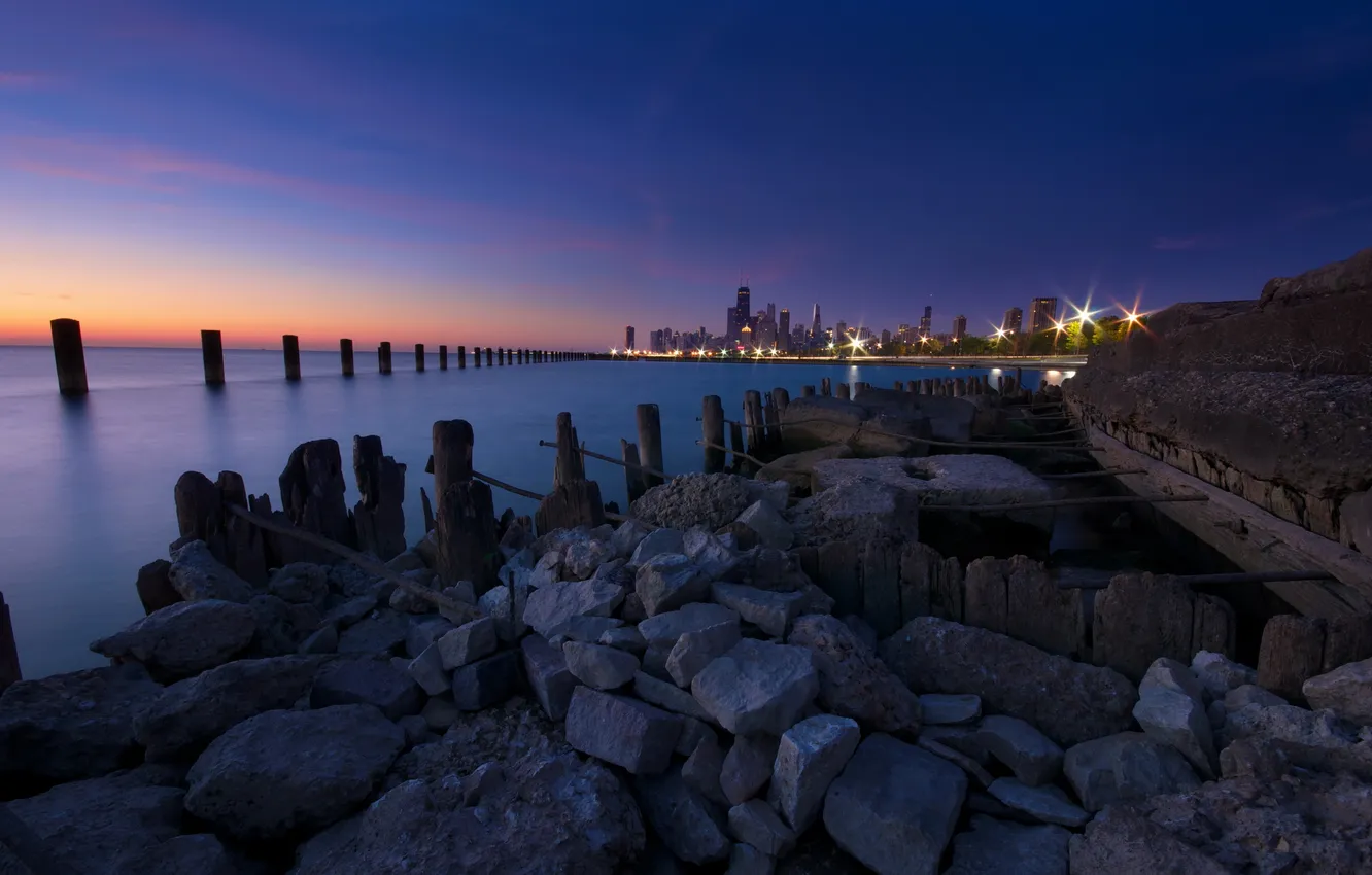 Photo wallpaper United States, Chicago, Illinois, Mid-North District