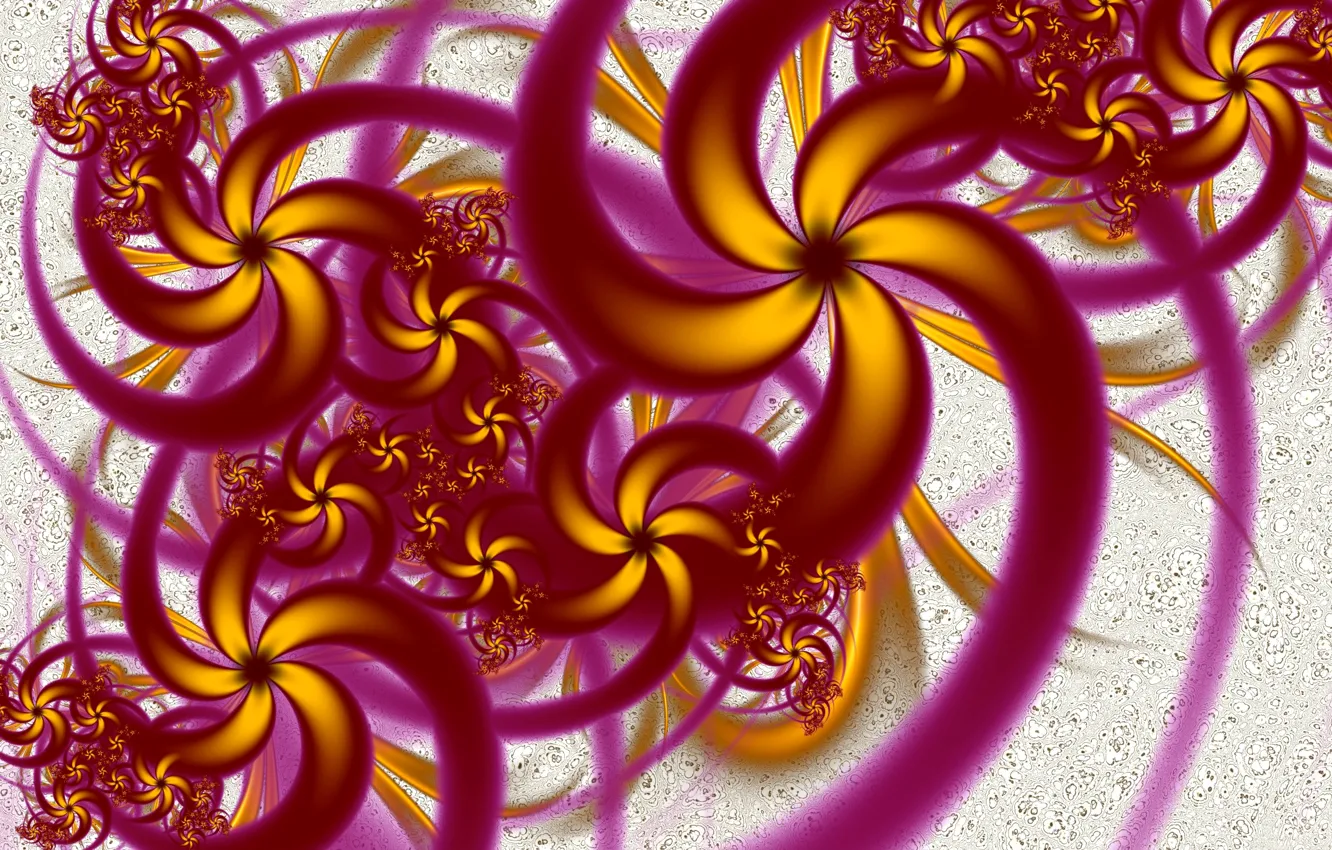 Photo wallpaper flower, line, pattern, spiral