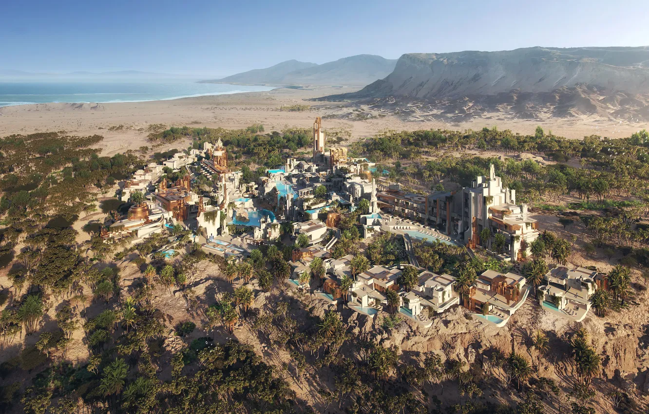 Photo wallpaper hotel, Saudi Arabia, gage, neom, Gulf of Aqaba, elanan