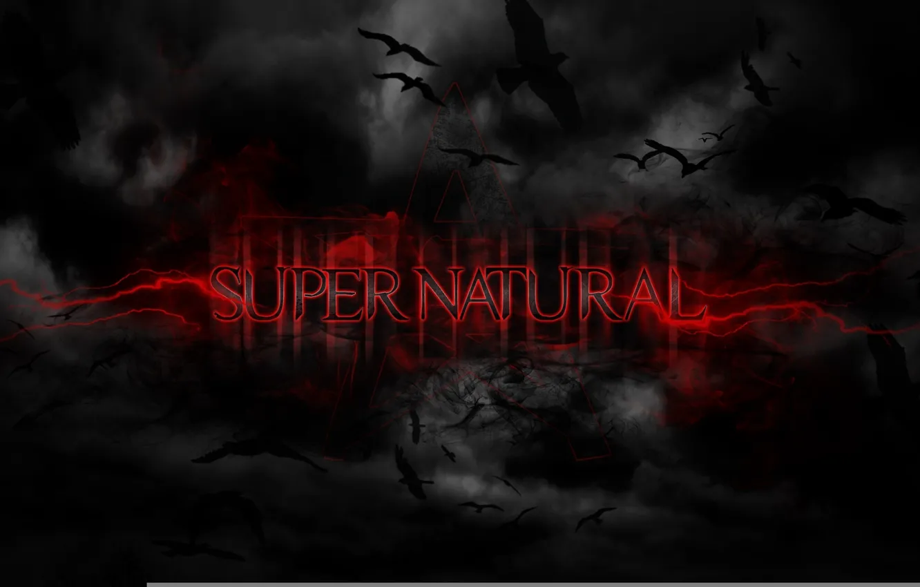 Photo wallpaper birds, background, black, supernatural, supernatural