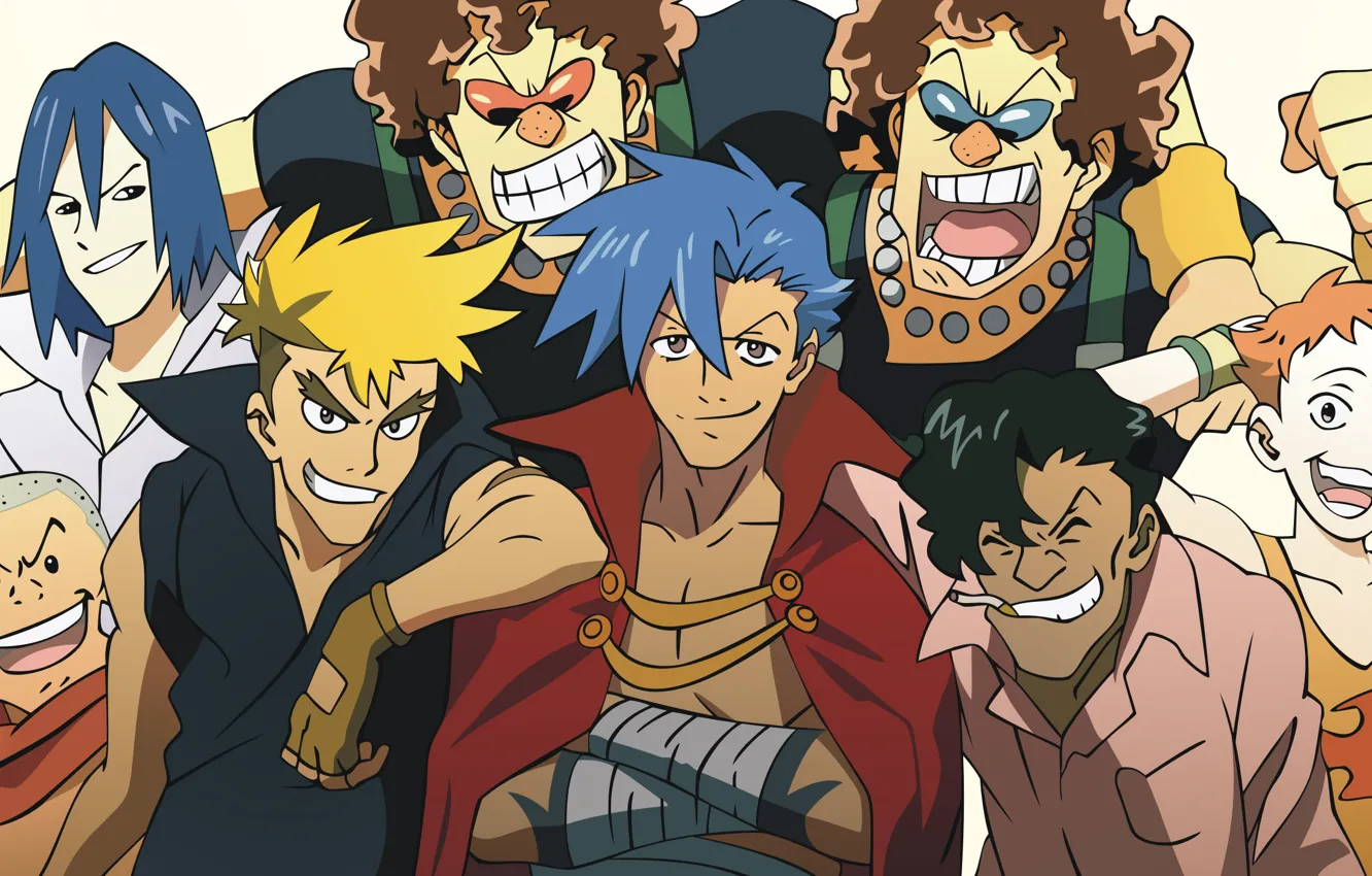 Photo wallpaper anime, art, characters, Distributed By Mattel And Nintendo Violence Gurren-Lagann