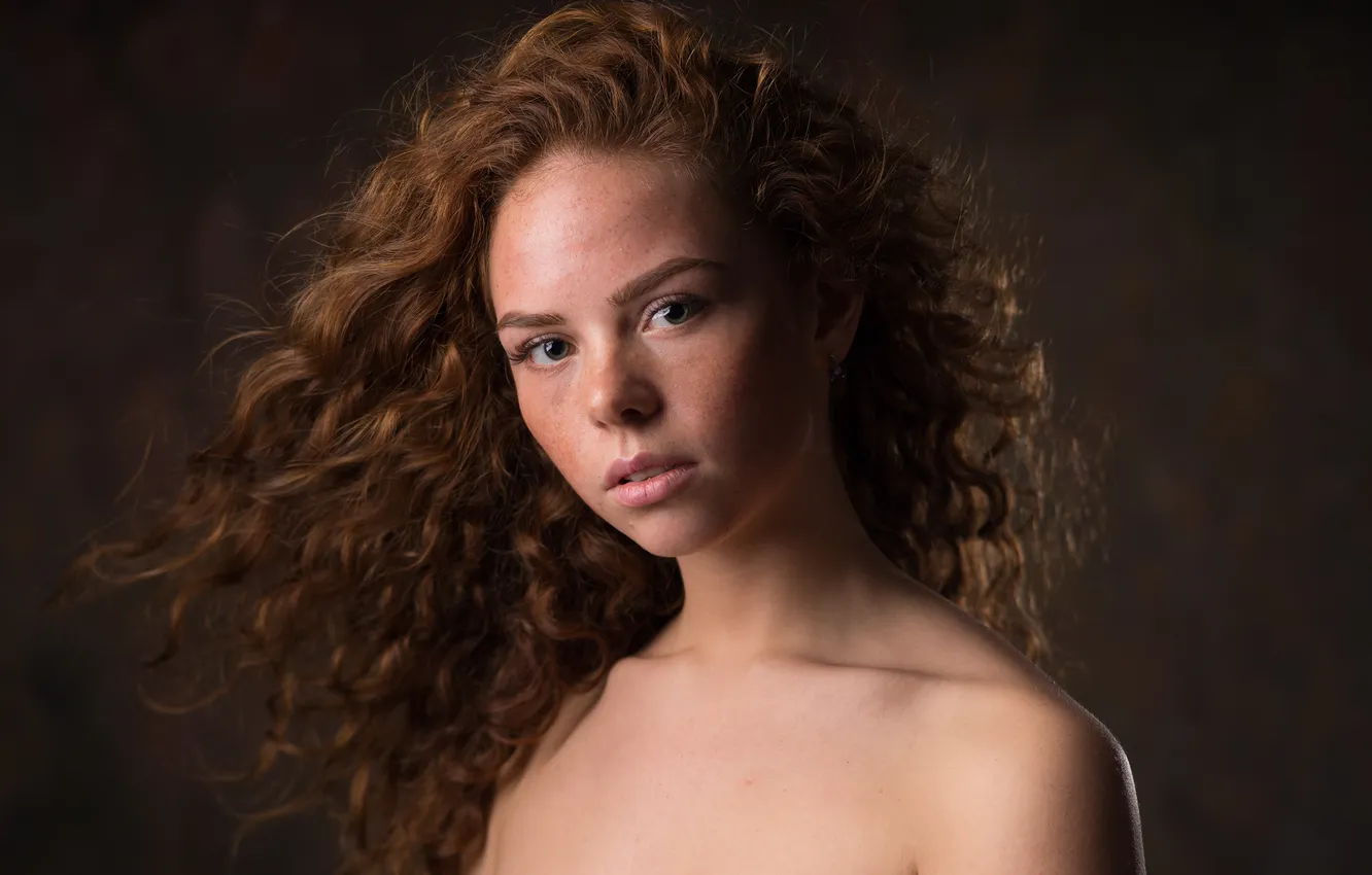 Photo wallpaper red, Eric, curly, Alexander Vinogradov