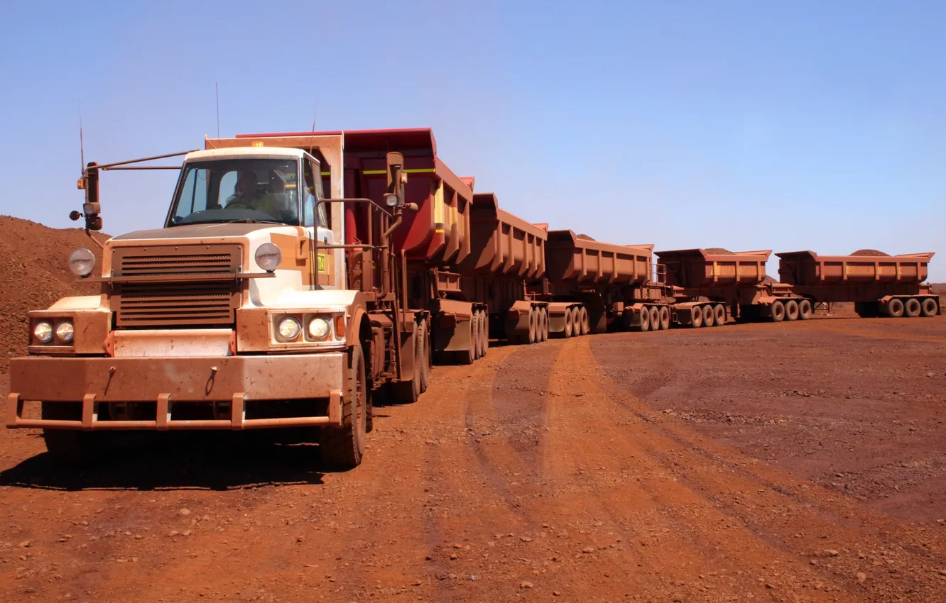 Photo wallpaper the sky, Truck, tractor, T1250, Powertrans, Pit Hauler