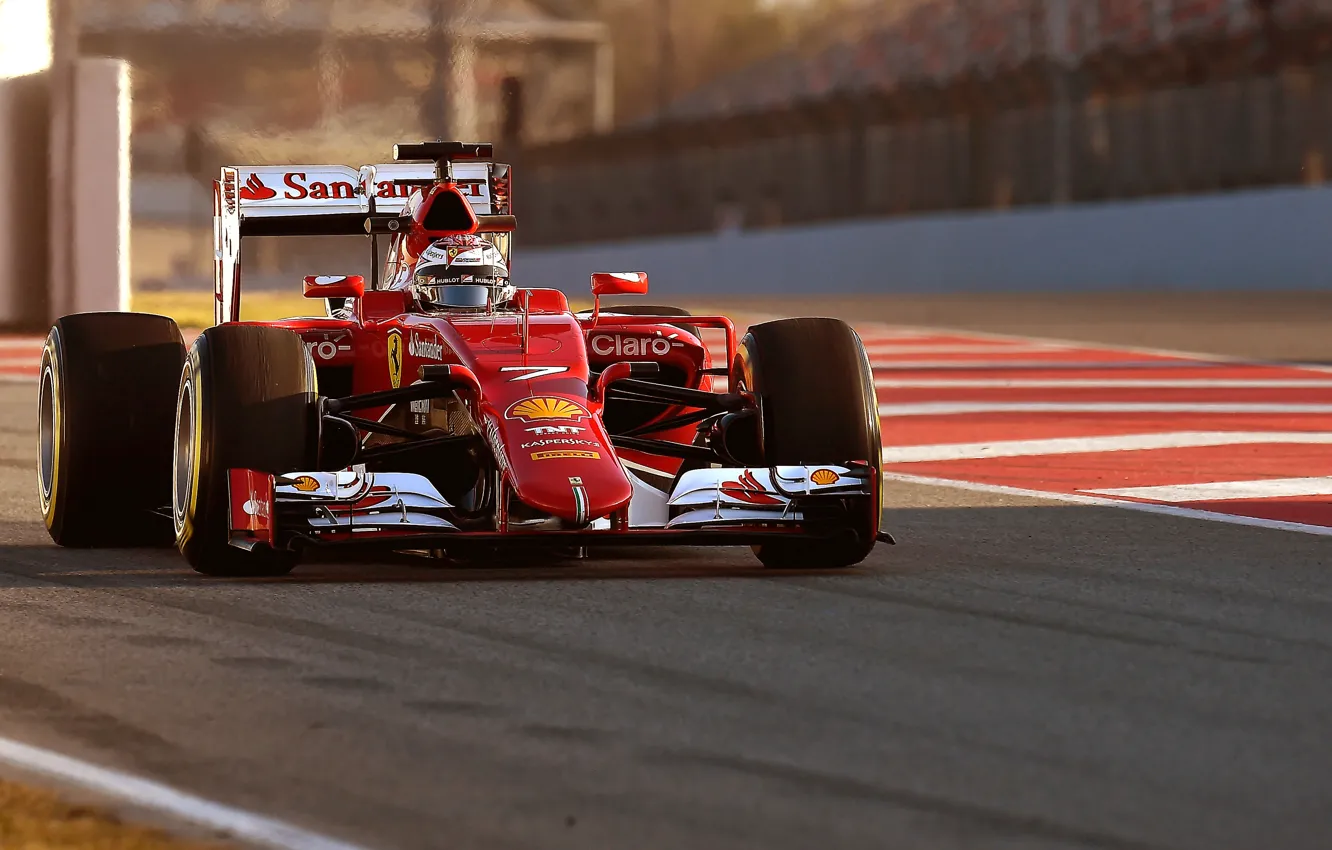 Photo wallpaper Ferrari, Formula 1, the front, kimi raikkonen also, SF15-T