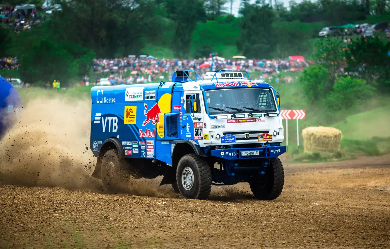Photo wallpaper Sport, Truck, Race, Master, Russia, Kamaz, Rally, KAMAZ-master