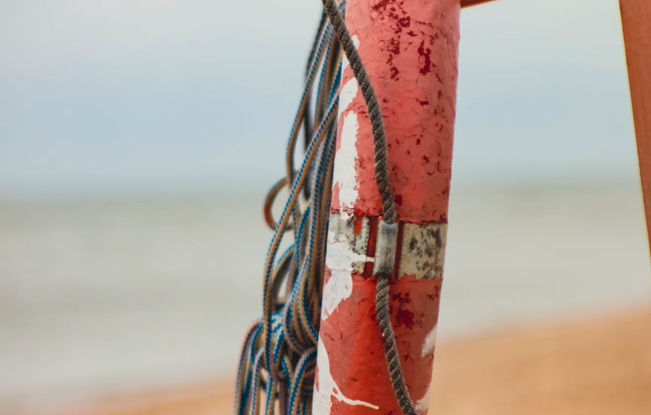 Photo wallpaper sea, sea view, lifeline, the shore of the sea