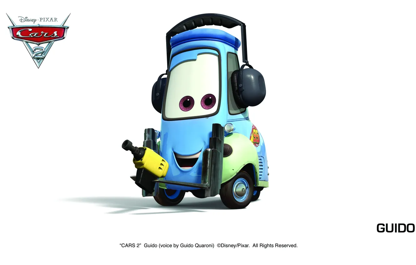 Photo wallpaper machine, Pixar, cars 2, cars 2, Guido