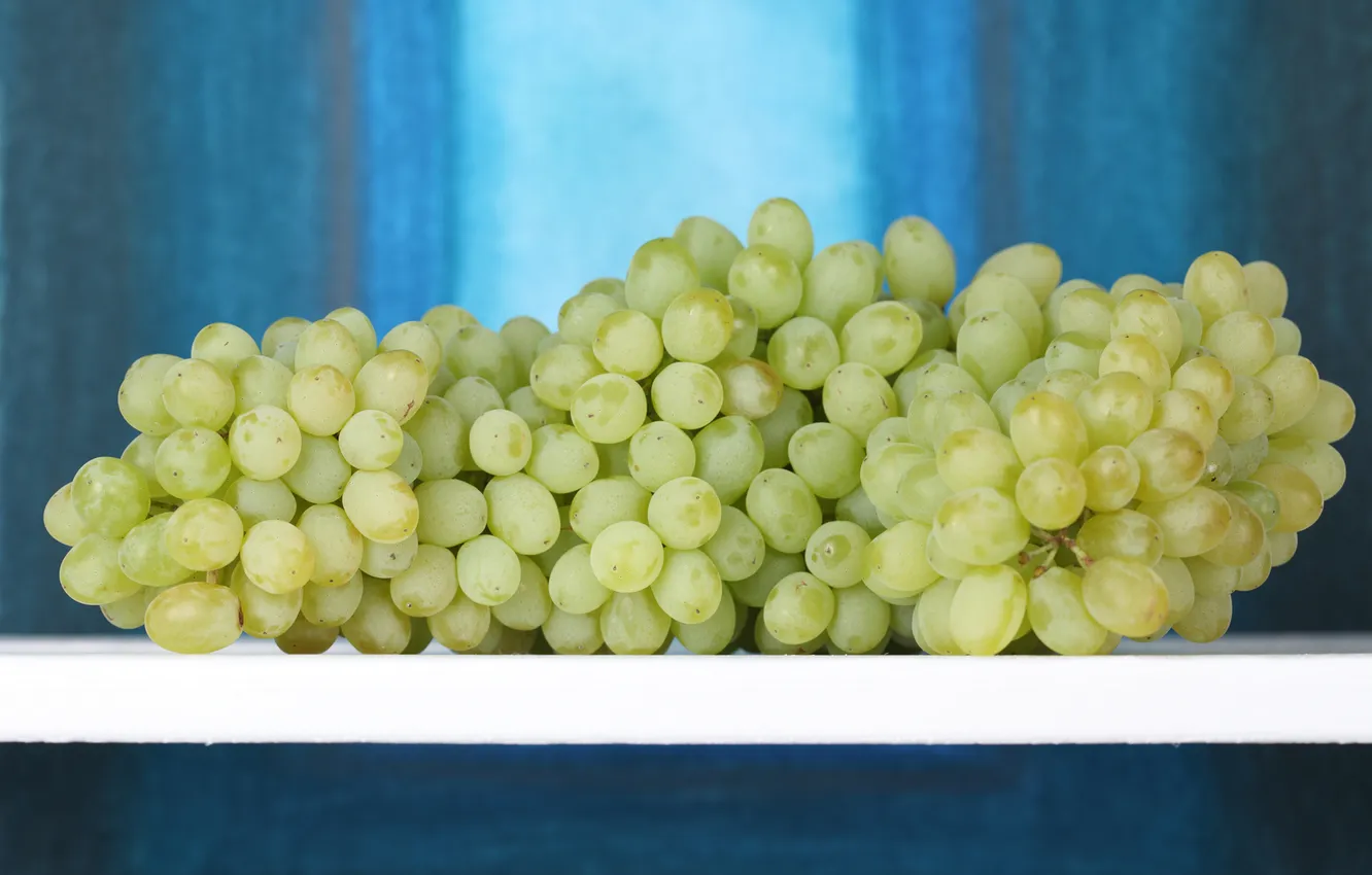 Photo wallpaper berries, grapes, shelves