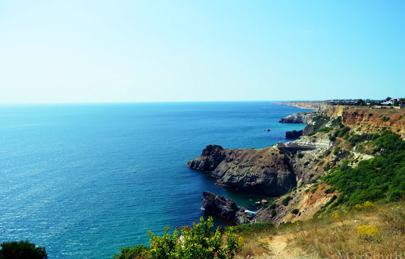 Photo wallpaper sea, nature, Crimea, Cape, Fiolent