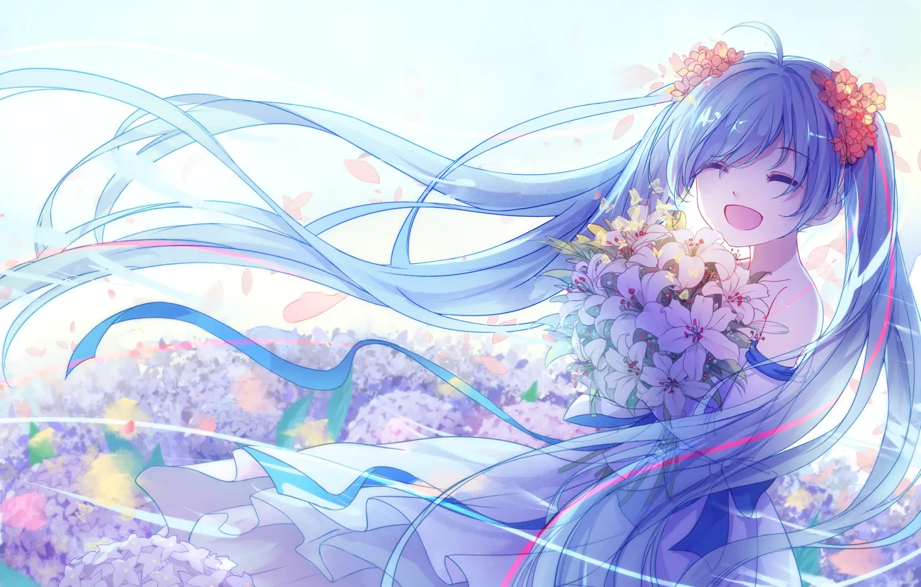Photo wallpaper anime, art, girl, vocaloid, Vocaloid