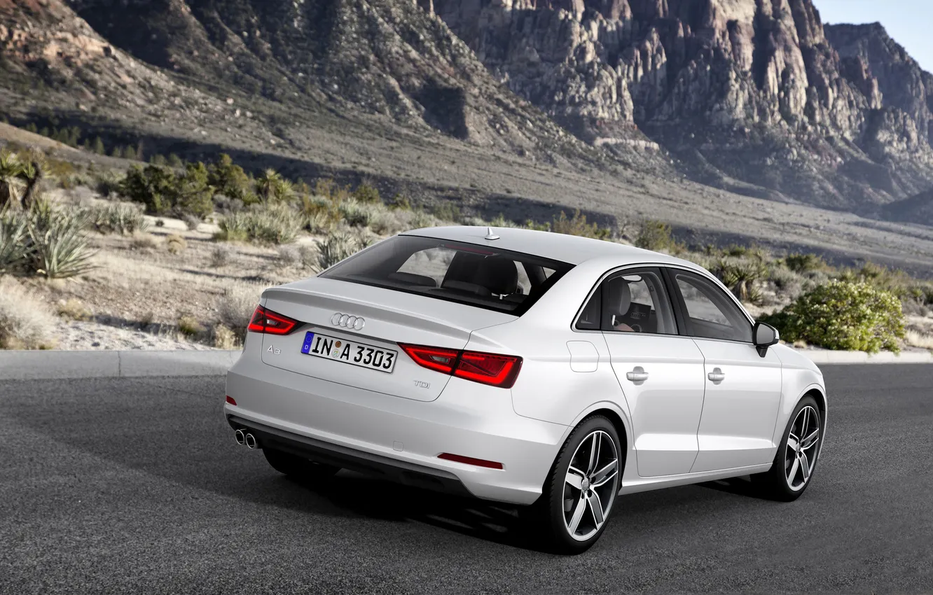 Photo wallpaper road, machine, auto, white, Audi, Audi, day, sedan