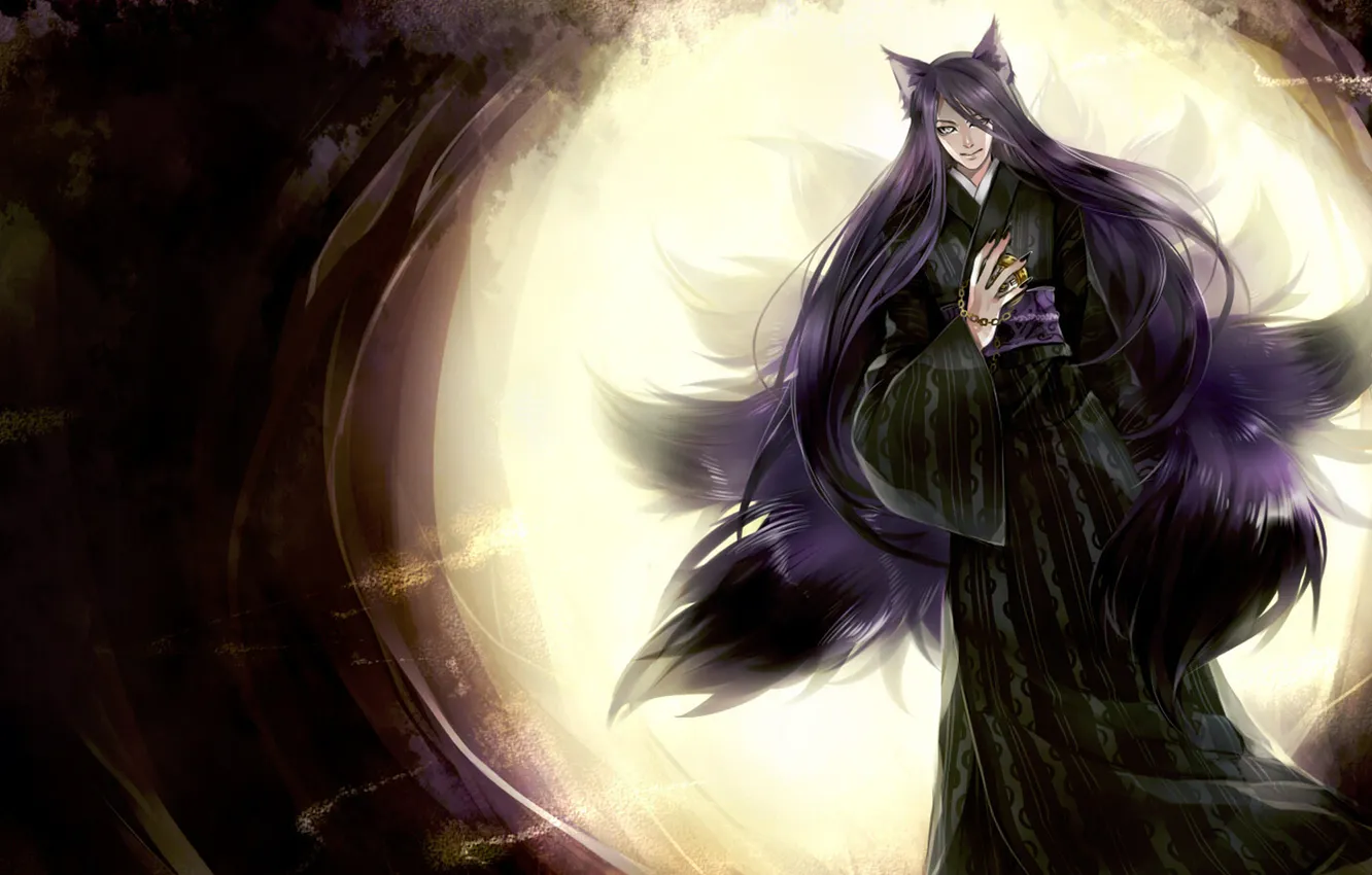 Photo wallpaper watch, the demon, tail, claws, guy, ears