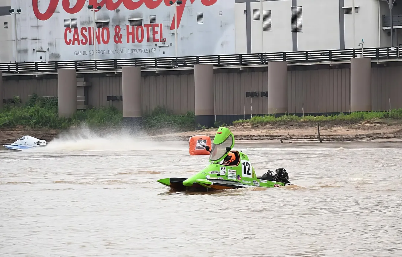 Photo wallpaper race, boat, speed