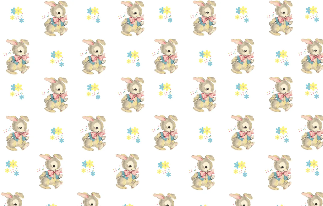 Photo wallpaper background, texture, art, Bunny, Bunny, children's