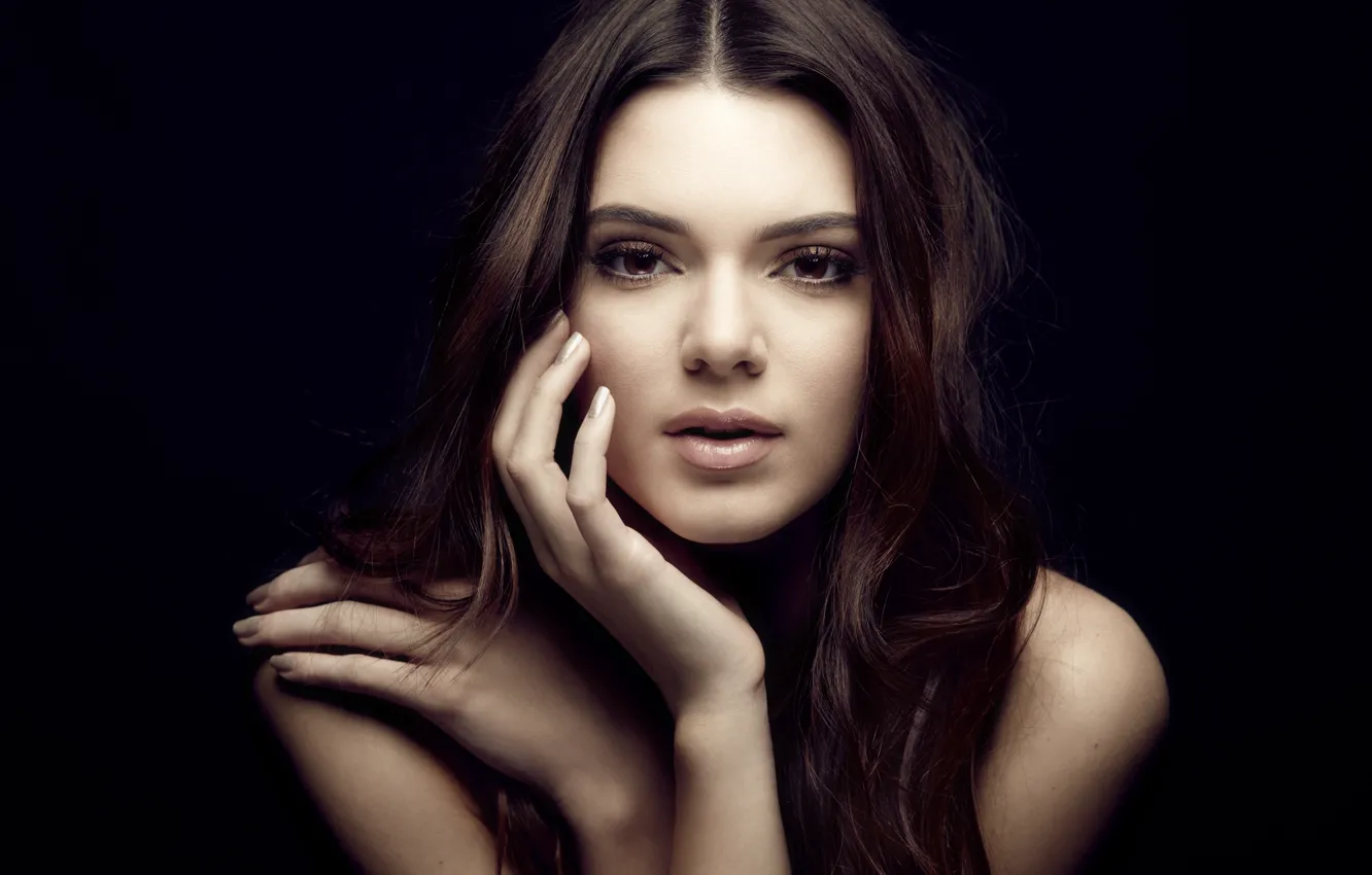 Photo wallpaper girl, model, hair, girl, sexy, model, sensual, Kendall Jenner