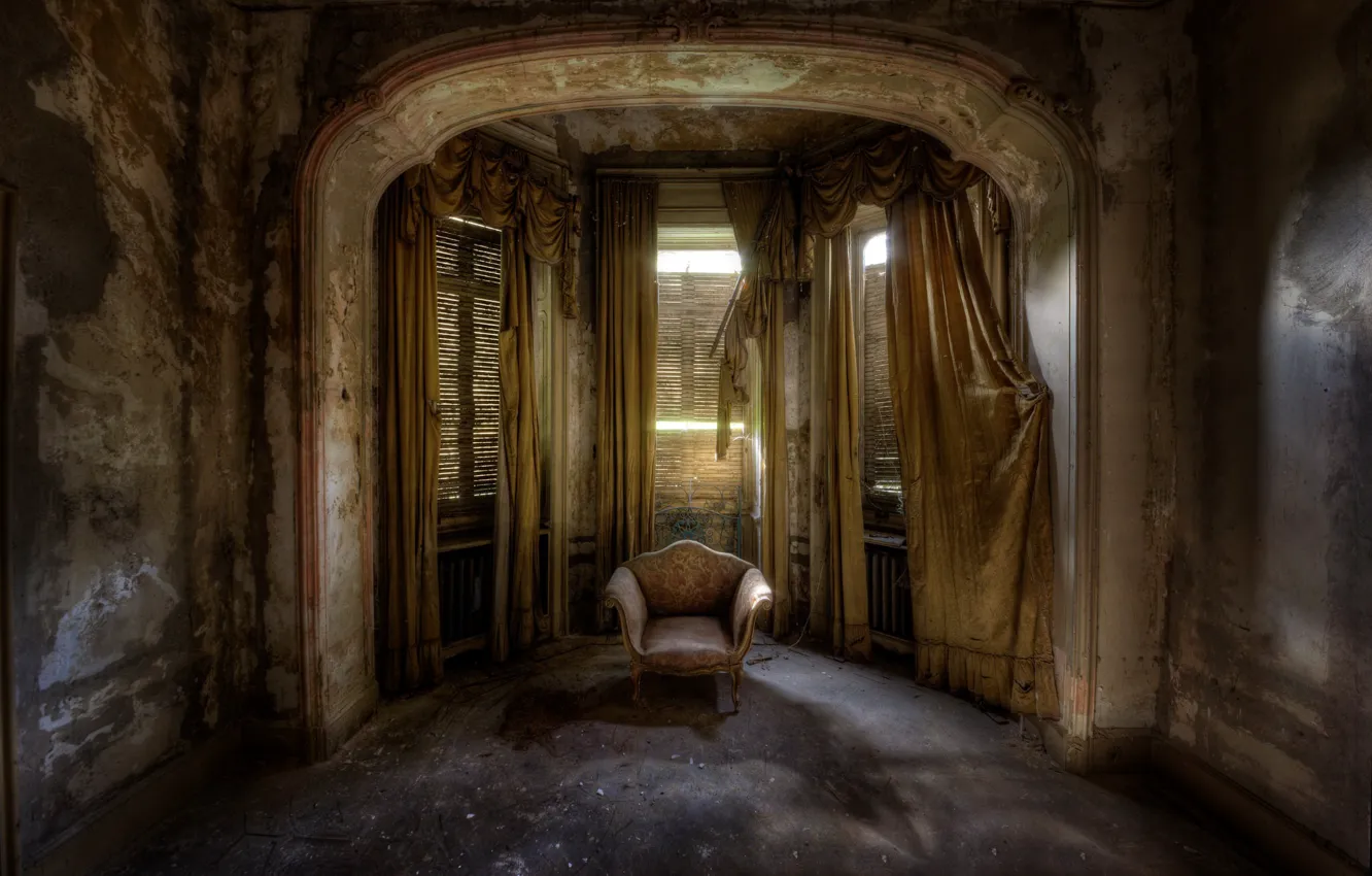 Photo wallpaper background, room, chair