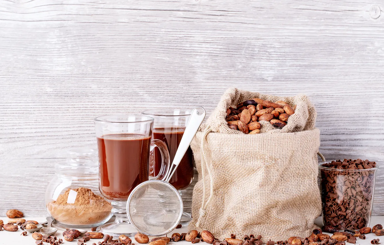 Photo wallpaper hot, chocolate, drink, Roman Dbree