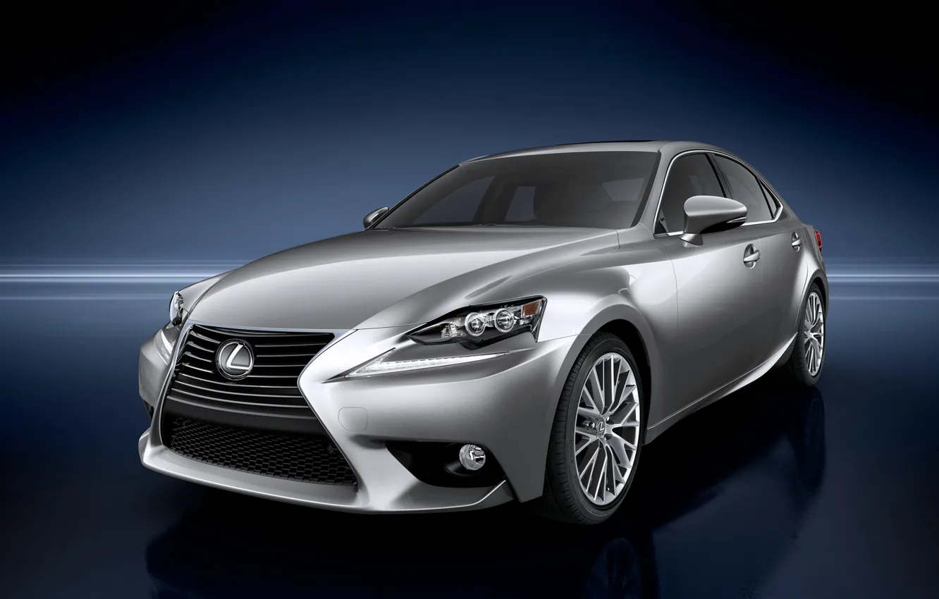 Photo wallpaper lights, Lexus, blue, Lexus, the front, fon, IS 350