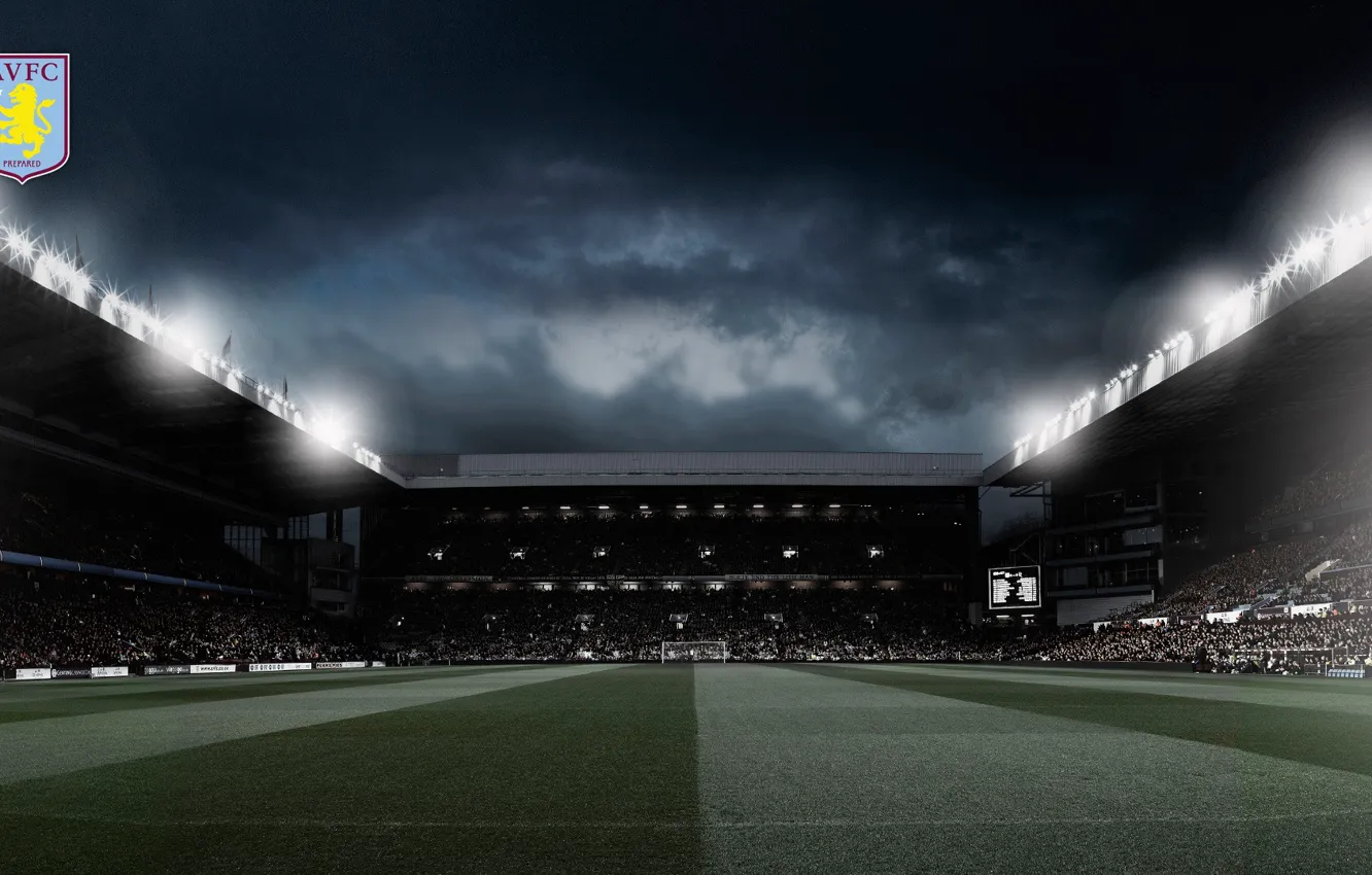 Photo wallpaper wallpaper, logo, stadium, football, Sport, Aston Villa FC, Villa Park