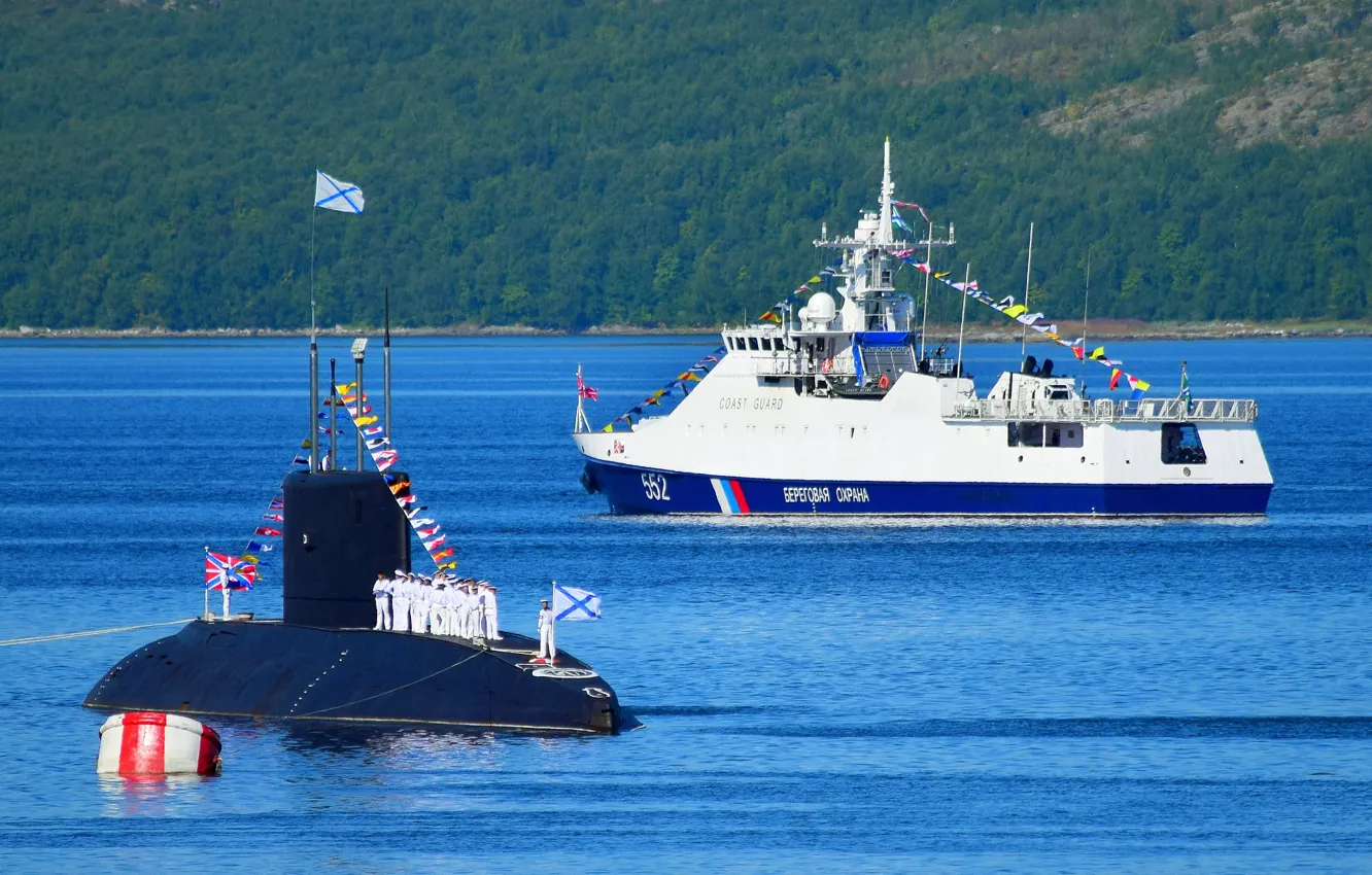 Photo wallpaper submarine, parade, Kaluga, patrol, alert