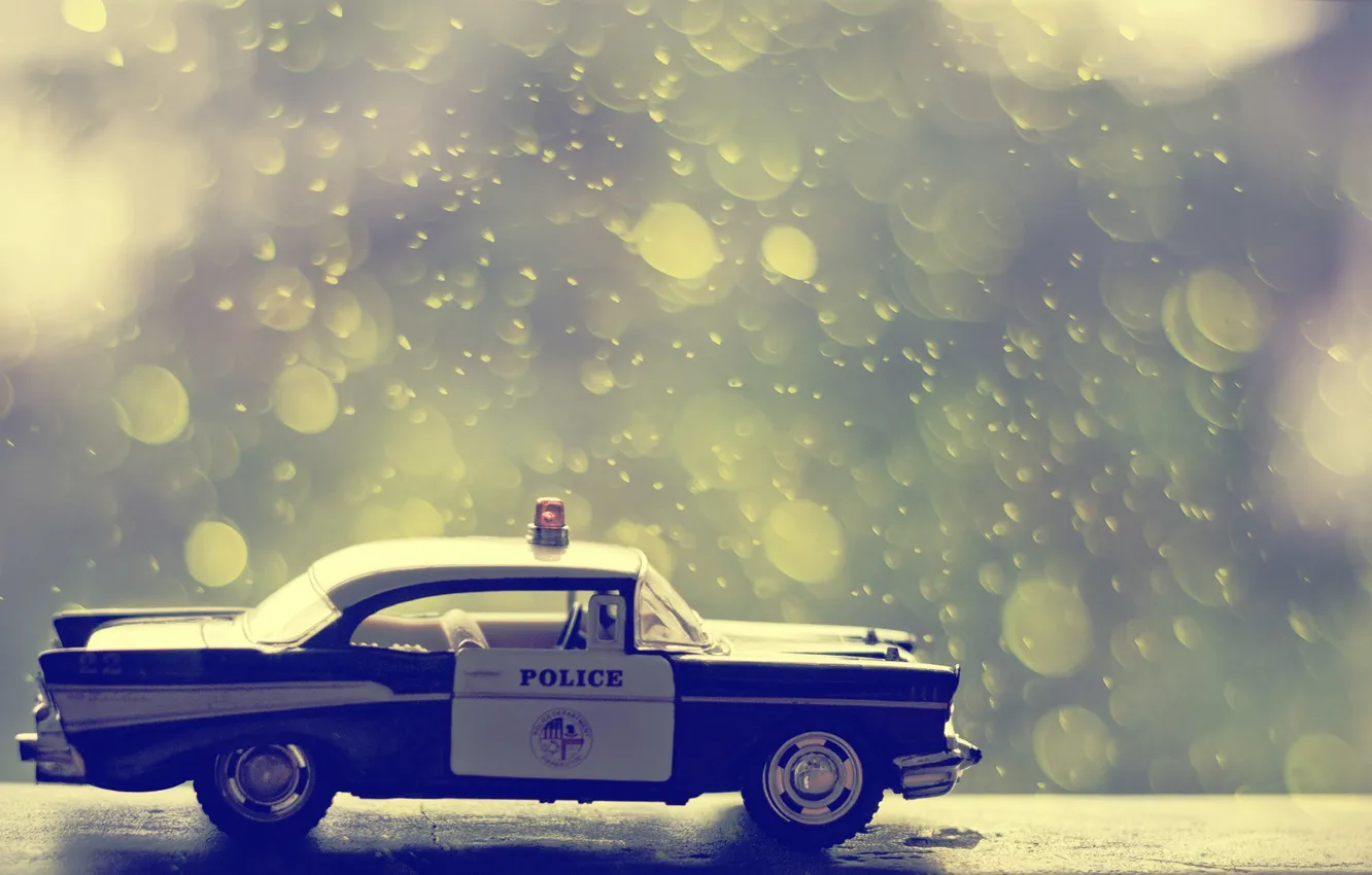 Photo wallpaper car, machine, toy, police, Board, car, police, toy