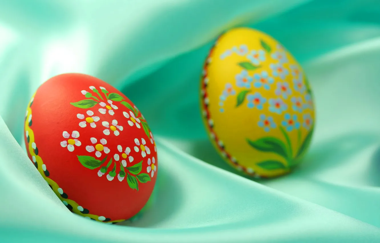 Photo wallpaper gift, colored, eggs, Easter, shell, painting, painting, attribute