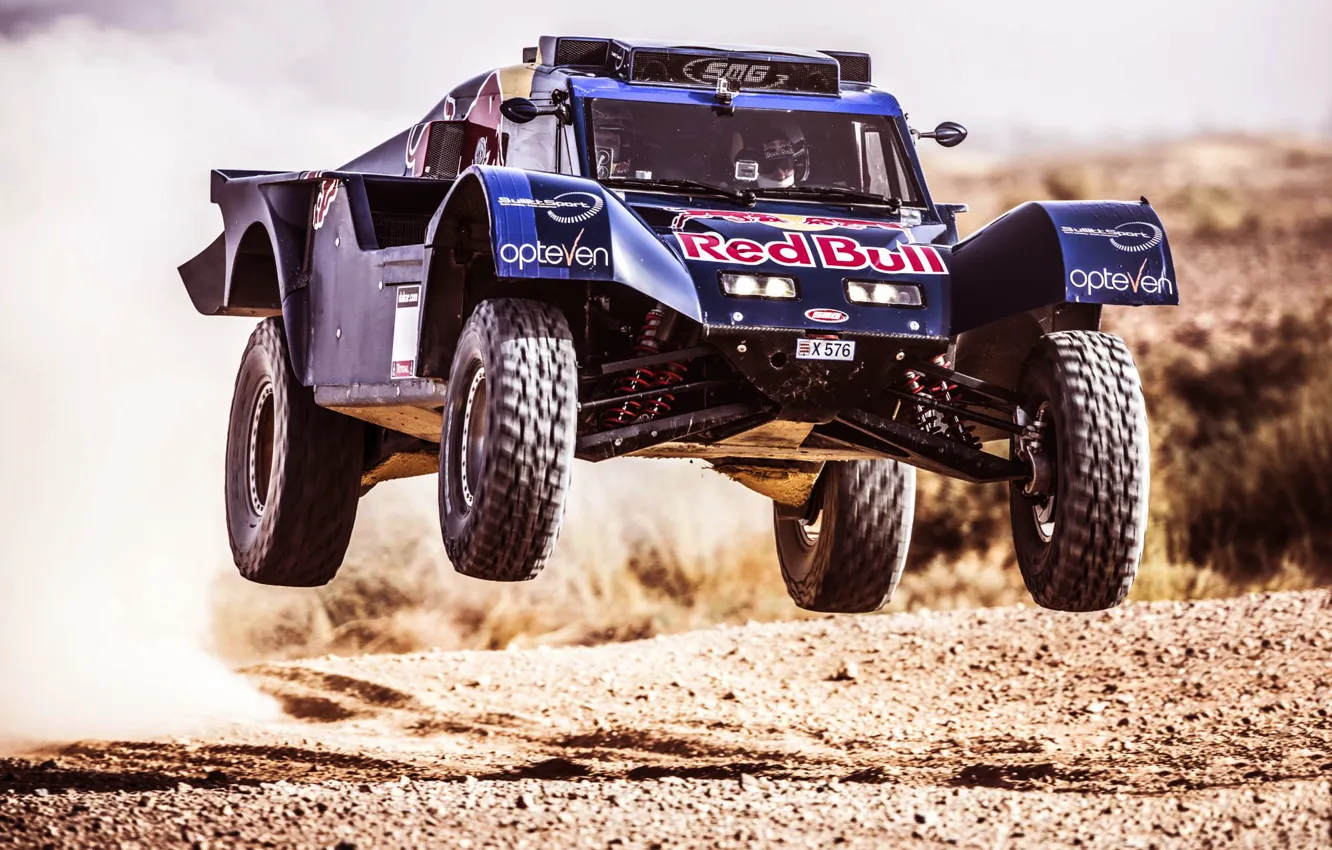 Photo wallpaper Sport, Machine, Speed, Race, Red Bull, Rally, Dakar, Buggy