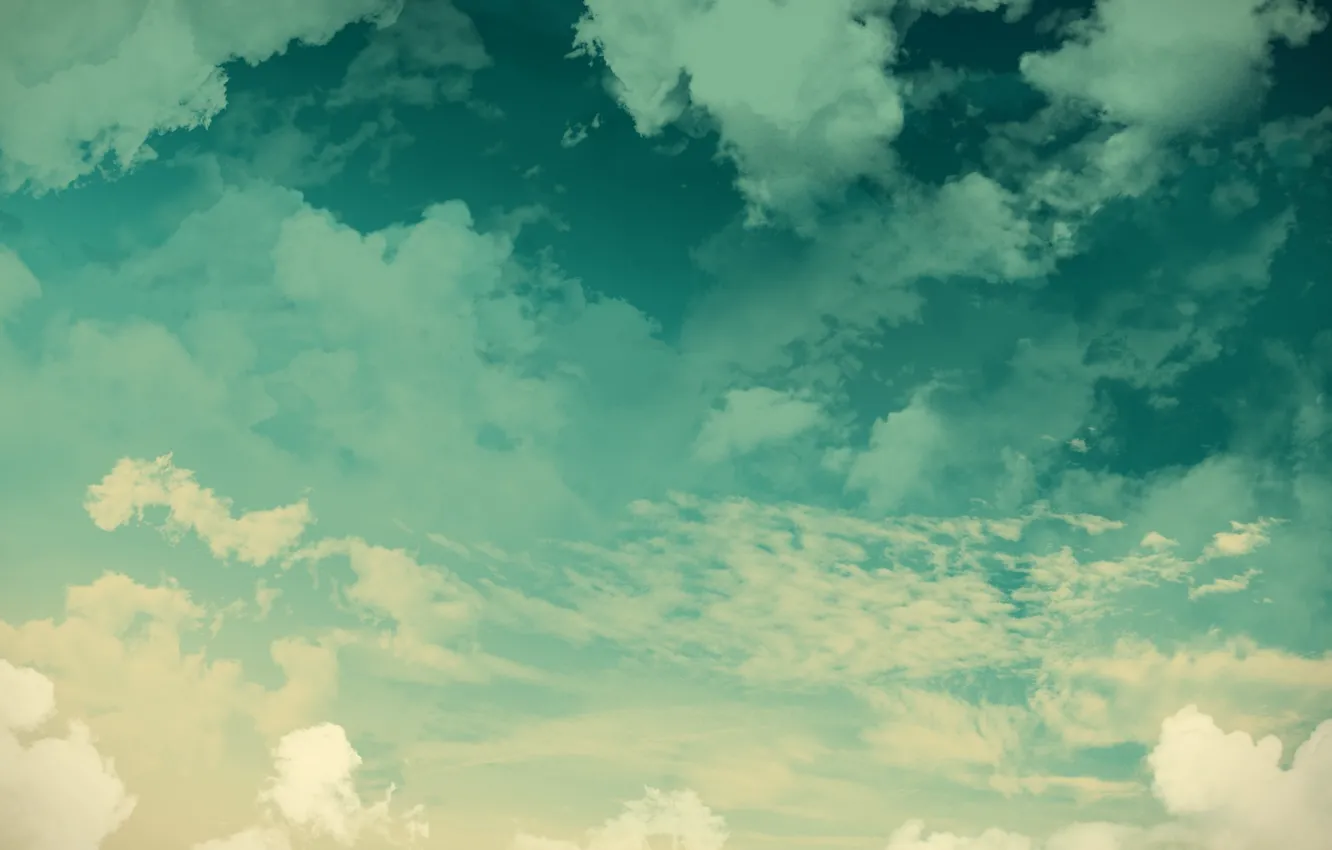 Photo wallpaper the sky, clouds, landscape, nature