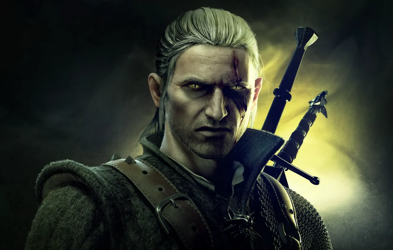 Photo wallpaper scar, The Witcher 2: Assassins of Kings, The Witcher: assassins of kings, snake eyes