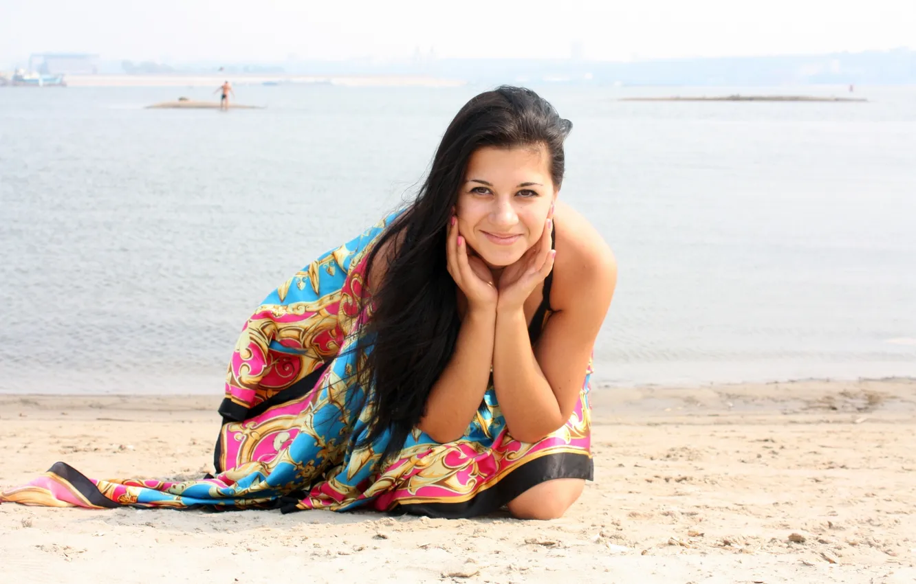 Photo wallpaper beach, girl, Margarita