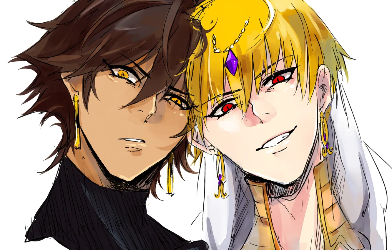 Photo wallpaper look, portrait, guy, Fate Grand Order, The destiny of a great campaign