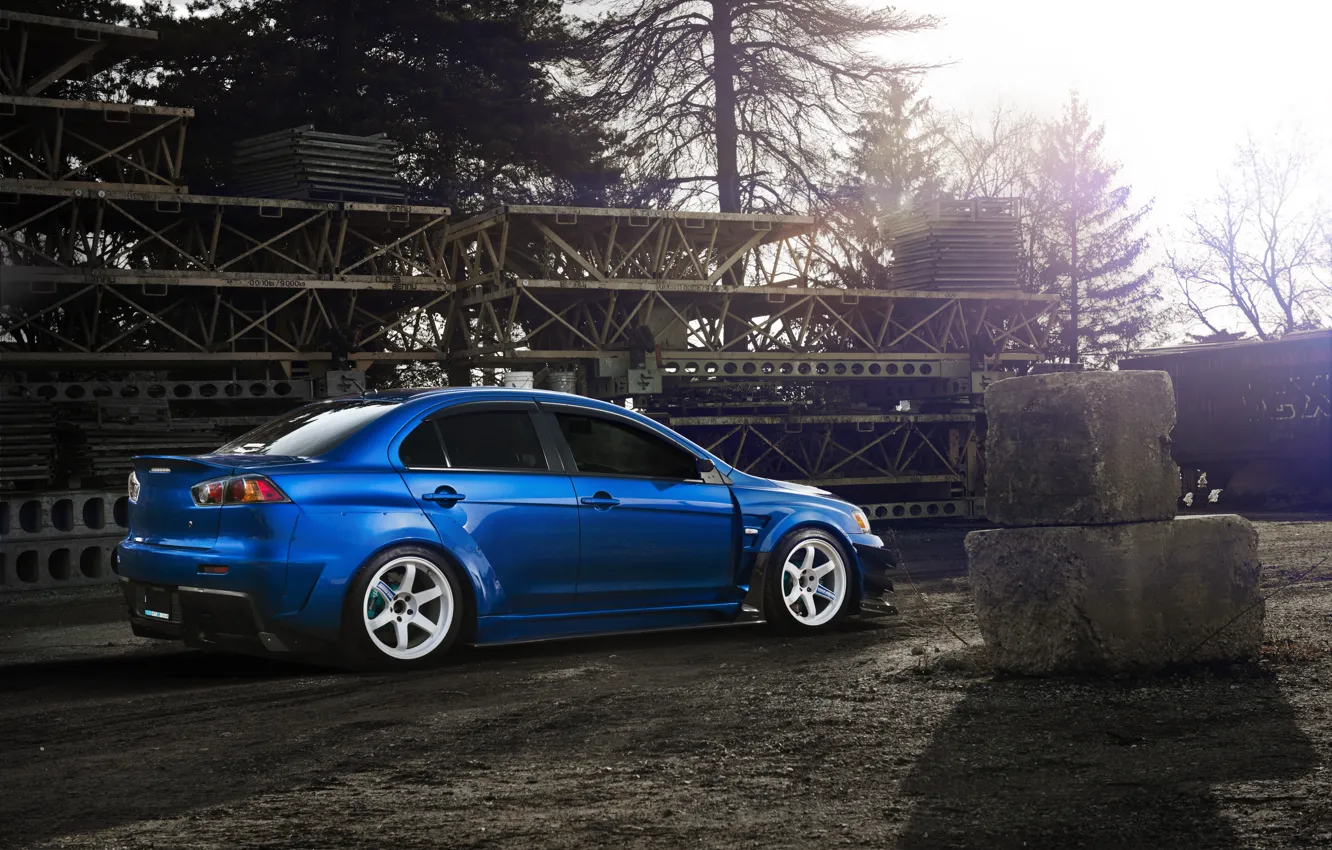 Photo wallpaper Desktop, Mitsubishi, Lancer, Evolution, Car, Beautiful, Style, Lancer