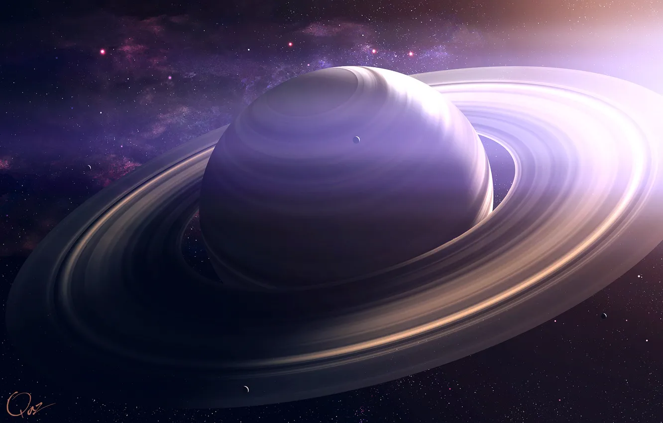 Photo wallpaper space, planet, Saturn, Saturn, QAuZ