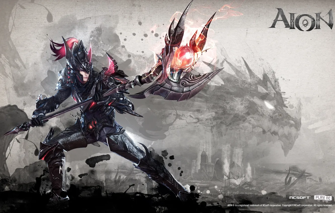 Photo wallpaper power, armor, armor, Gladiator, Aion