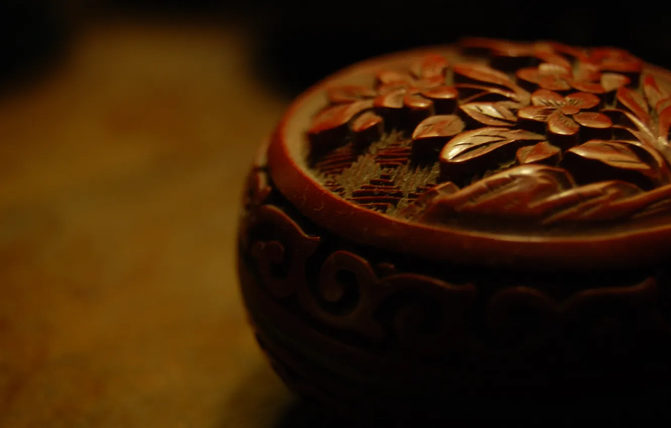 Photo wallpaper flowers, figure, box, thread