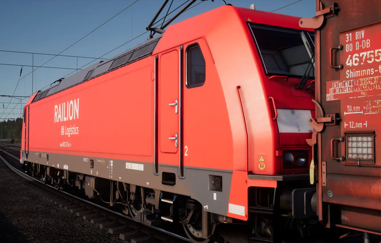 Photo wallpaper Wallpaper, train, train, locomotive, Germany, train, Germany, Locomotive