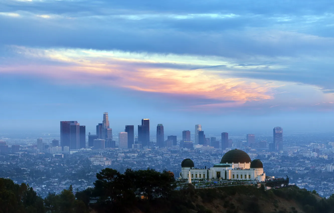 Photo wallpaper the sky, landscape, the city, Los Angeles