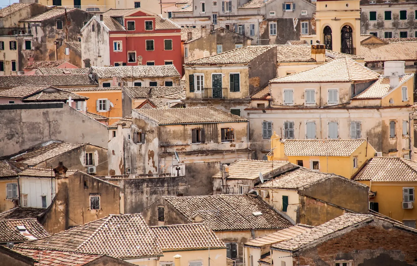 Photo wallpaper Old Town, Greece, Corfu