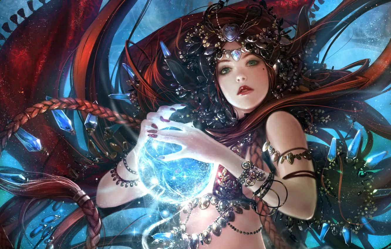 Photo wallpaper look, decoration, fiction, balls, magic, art