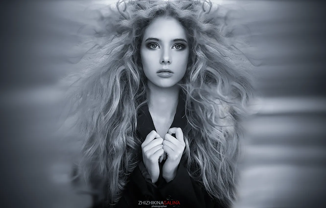 Photo wallpaper lush hair, which photographer, model XS, Galina Jijikine, eye SBI, Cams on happiness, hair disheveled, …